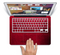 The Rich Red Leather Skin Set for the Apple MacBook Pro 15" with Retina Display