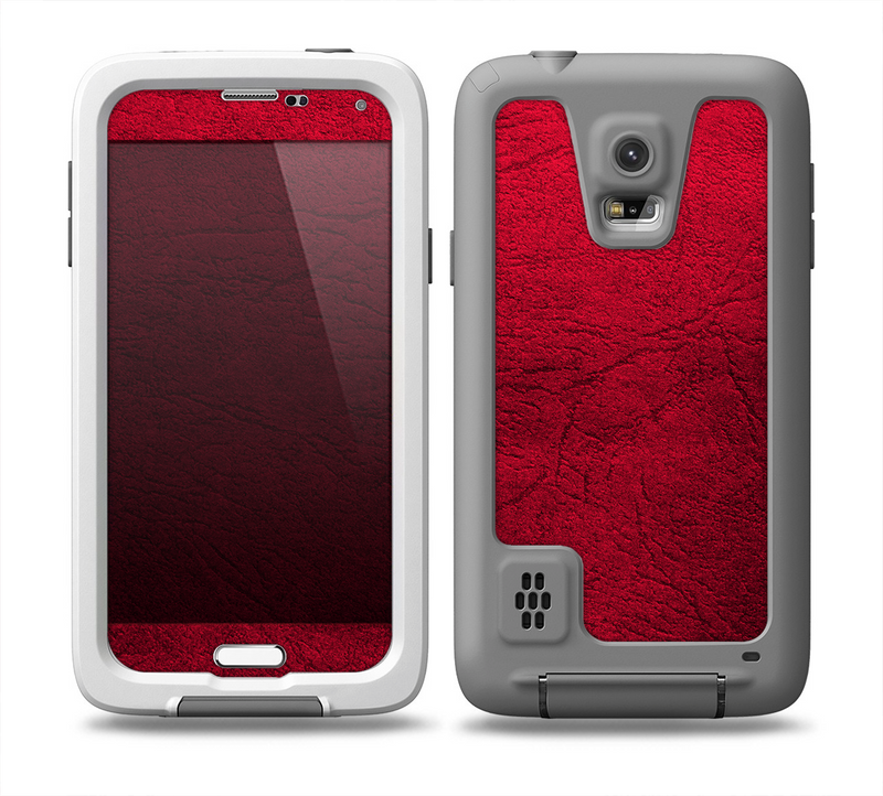 The Rich Red Leather Skin for the Samsung Galaxy S5 frē LifeProof Case