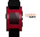 The Rich Red Leather Skin for the Pebble SmartWatch