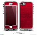 The Rich Red Leather Skin for the iPhone 5-5s NUUD LifeProof Case for the LifeProof Skin