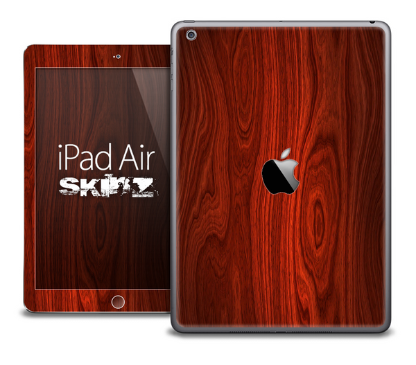The Rich Red Wood Skin for the iPad Air