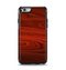 The Rich Red Wood grain Apple iPhone 6 Otterbox Symmetry Case Skin Set
