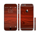 The Rich Red Wood grain Sectioned Skin Series for the Apple iPhone 6s Plus