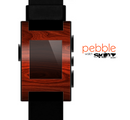 The Rich Red Wood grain Skin for the Pebble SmartWatch