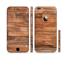 The Rich Wood Planks Sectioned Skin Series for the Apple iPhone 6/6s Plus