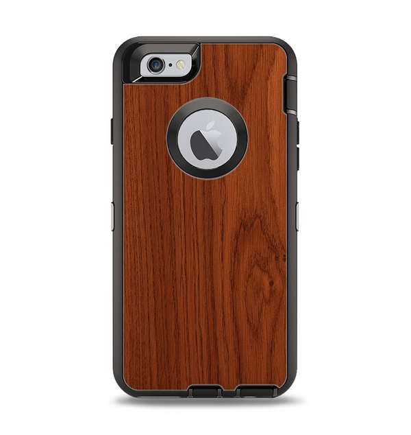 The Rich Wood Texture Apple iPhone 6 Otterbox Defender Case Skin Set