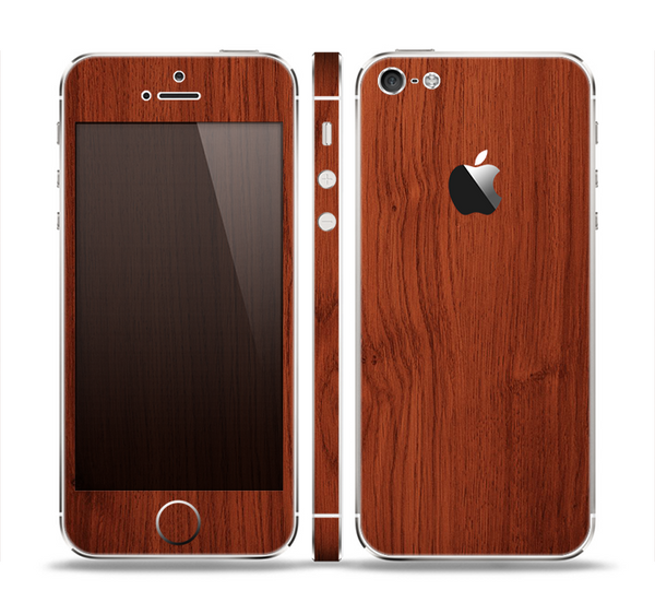 The Rich Wood Texture Skin Set for the Apple iPhone 5