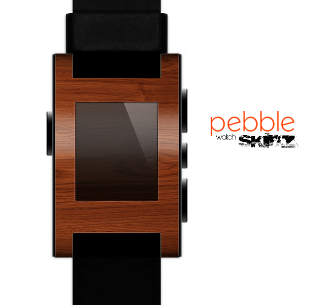 The Rich Wood Texture Skin for the Pebble SmartWatch
