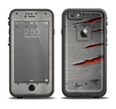 The Ripped Red-Core Metal Apple iPhone 6/6s Plus LifeProof Fre Case Skin Set