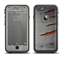 The Ripped Red-Core Metal Apple iPhone 6/6s LifeProof Fre Case Skin Set