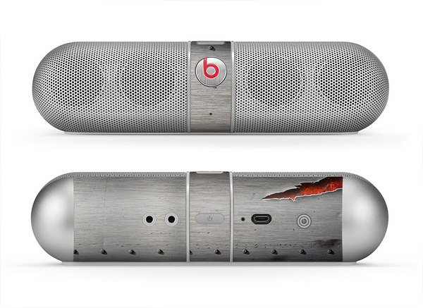 The Ripped Red-Core Metal Skin for the Beats by Dre Pill Bluetooth Speaker