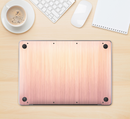 The Rose Gold Brushed Surface Skin Kit for the 12" Apple MacBook (A1534)