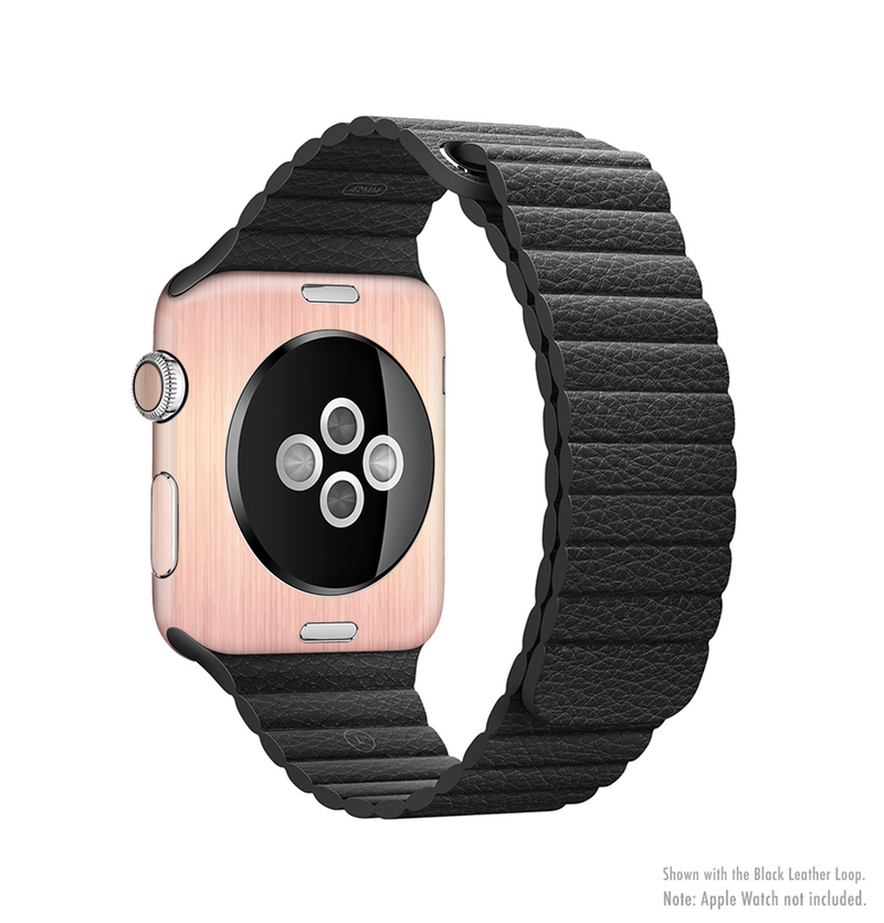 The Rose Gold Brushed Surface Full-Body Skin Kit for the Apple Watch*
