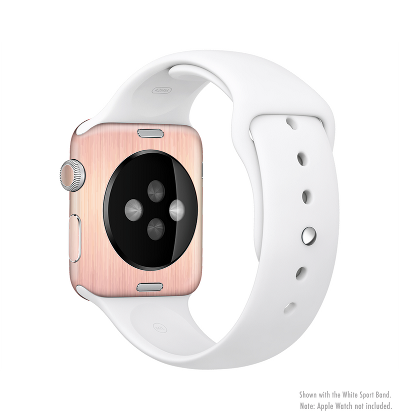 The Rose Gold Brushed Surface Full-Body Skin Kit for the Apple Watch*