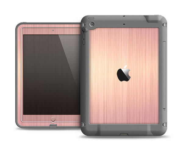 The Rose Gold Brushed Surface Apple iPad Air LifeProof Fre Case Skin Set