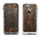 The Rough Textured Dark Wooden Planks Apple iPhone 5-5s LifeProof Fre Case Skin Set