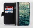 The Rough Water Ink-Fuzed Leather Folding Wallet Credit-Card Case for the Apple iPhone 6/6s, 6/6s Plus, 5/5s and 5c