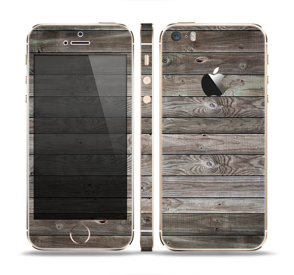 The Rough Wooden Planks V4 Skin Set for the Apple iPhone 5s