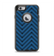 The Royal Blue & Black Sketch Chevron Apple iPhone 6 Otterbox Defender Case Skin Set
