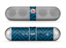 The Royal Blue & Black Sketch Chevron Skin for the Beats by Dre Pill Bluetooth Speaker
