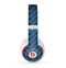 The Royal Blue & Black Sketch Chevron Skin for the Beats by Dre Studio (2013+ Version) Headphones
