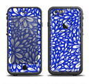 The Royal Blue & White Floral Sprout Apple iPhone 6/6s LifeProof Fre Case Skin Set