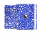 The Royal Blue & White Floral Sprout Full Body Skin Set for the Apple iPad Mini 3