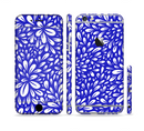 The Royal Blue & White Floral Sprout Sectioned Skin Series for the Apple iPhone 6s Plus