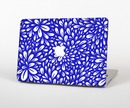 The Royal Blue & White Floral Sprout Skin Set for the Apple MacBook Pro 15" with Retina Display