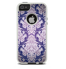 The Royal Purple Laced Wallpaper Skin For The iPhone 5-5s Otterbox Commuter Case