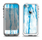 The Running Blue WaterColor Paint Apple iPhone 5-5s LifeProof Fre Case Skin Set