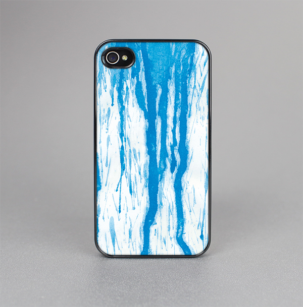 The Running Blue WaterColor Paint Skin-Sert for the Apple iPhone 4-4s Skin-Sert Case