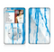 The Running Blue WaterColor Paint Skin For The Apple iPod Classic