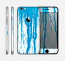 The Running Blue WaterColor Paint Skin for the Apple iPhone 6