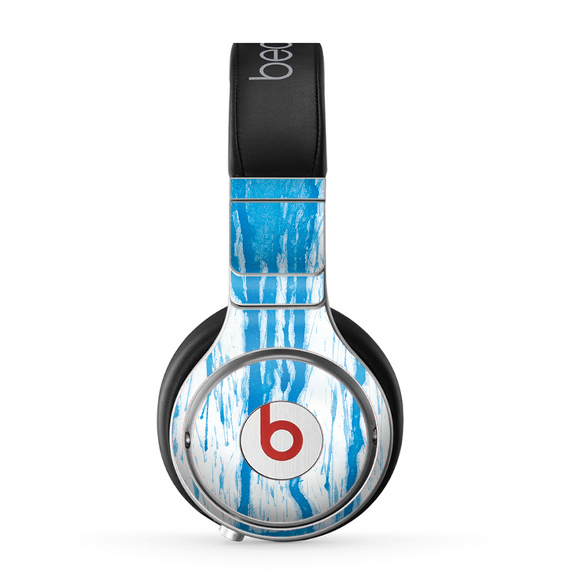 The Running Blue WaterColor Paint Skin for the Beats by Dre Pro Headphones