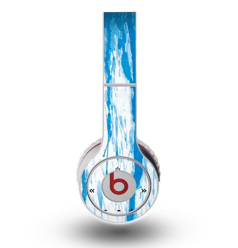 The Running Blue WaterColor Paint Skin for the Original Beats by Dre Wireless Headphones