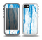 The Running Blue WaterColor Paint Skin for the iPhone 5-5s OtterBox Preserver WaterProof Case