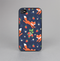 The Running Orange & Navy Vector Fox Pattern Skin-Sert for the Apple iPhone 4-4s Skin-Sert Case