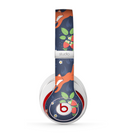 The Running Orange & Navy Vector Fox Pattern Skin for the Beats by Dre Studio (2013+ Version) Headphones