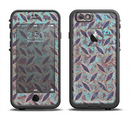 The Rusted Blue Diamond Plate Apple iPhone 6/6s LifeProof Fre Case Skin Set
