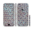 The Rusted Blue Diamond Plate Sectioned Skin Series for the Apple iPhone 6s Plus