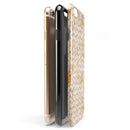 The Rustic Brown and Tan Chevron Pattern iPhone 6/6s or 6/6s Plus 2-Piece Hybrid INK-Fuzed Case