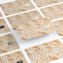 The Rustic Brown and Tan Chevron Pattern - Premium Protective Decal Skin-Kit for the Apple Credit Card