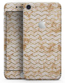 The Rustic Brown and Tan Chevron Pattern - Skin-kit for the iPhone 8 or 8 Plus