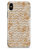 The Rustic Brown and Tan Chevron Pattern - iPhone X Clipit Case