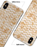 The Rustic Brown and Tan Chevron Pattern - iPhone X Clipit Case