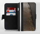 The Rustic Peeled Metal Ink-Fuzed Leather Folding Wallet Credit-Card Case for the Apple iPhone 6/6s, 6/6s Plus, 5/5s and 5c