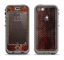 The Rusty Diamond Plate Texture Apple iPhone 5c LifeProof Nuud Case Skin Set