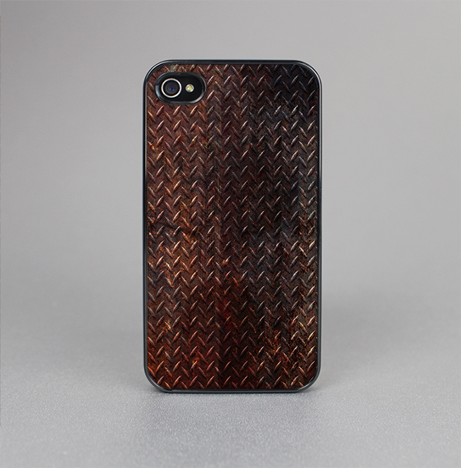 The Rusty Diamond Plate Texture Skin-Sert for the Apple iPhone 4-4s Skin-Sert Case