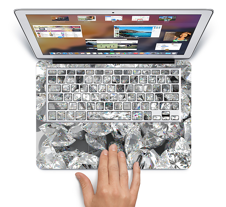 The Scattered Diamonds Skin Set for the Apple MacBook Pro 15" with Retina Display